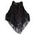 Autre Marque Vintage 70s poncho Black Wool  ref.218772