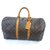 Louis Vuitton keepall 50 Monogram Brown Leather  ref.218829
