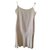 Chanel Dress with thin straps 100% ivory silk  ref.219123