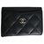 Chanel Porte-cartes intemporel Cuir Noir  ref.219223