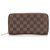 Louis Vuitton Brown Damier Ebene Zippy Wallet Cloth  ref.219271