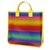 GUCCI Clear Tote GG Rainbow Damen Einkaufstasche 550763 gelb x Regenbogen Leder  ref.219398