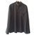 Giorgio Armani chemises Polyester Rayon Gris  ref.219485