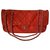 Timeless Chanel Rot Leder  ref.219517
