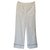 Ganni Un pantalon, leggings Coton Viscose Polyamide Blanc  ref.219573