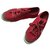 Zapatillas Hugo Boss de tela rojo anaranjado Castaño Blanco Roja Cuero Lino Goma  ref.219607