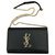 Saint Laurent Kate monogramme bag Black Leather  ref.219639