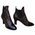 Louis Vuitton Revival ankle boots 7.5 cm Cuir vernis Toile Marron Noir  ref.219640