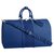Louis Vuitton LV Keepall 50 Taigarama Blau Leder  ref.219674
