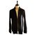 FRANCESCO SMALTO shirt size XL perfect condition Black Silk  ref.219734