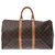 Louis Vuitton Keepall Marrom Lona  ref.219755