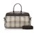 Burberry Brown House Check Canvas Travel Bag Multiple colors Beige Leather Cloth Pony-style calfskin Cloth  ref.219822