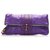 Gucci Purple Bambus Leder Clutch Bag Lila Kalbähnliches Kalb  ref.219855