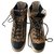 Zapatos altos Vstar de Golden Goose Negro Estampado de leopardo Suecia Cuero Lienzo  ref.219929