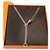 Hermès Colar Galop de prata esterlina Hermes Metal  ref.220003