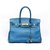 Hermès Birkin 30 Azul Couro  ref.220060