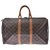 Louis Vuitton Keepall 45 Braun Leinwand  ref.220155