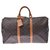 Louis Vuitton Keepall 50 Marrone Tela  ref.220165
