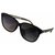 Gucci Black Oval Oversized Sonnenbrille Schwarz Kunststoff  ref.220218