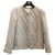 Chanel 7K$ metallic tweed jacket Beige  ref.220310