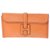 Hermès Hermes Jige Arancione Pelle  ref.220368