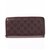 Gucci Ziparound purse Brown Patent leather  ref.220461