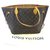 Louis Vuitton NEVERFULL MM MONOGRAMM Braun Leder  ref.220540