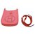 Hermès Evelyne mini tpm 16 amazona rosa Couro  ref.220644