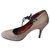 LANVIN Pumps suede effect leather Taupe T38,5 IT  ref.220963