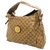 Gucci Brown GG Crystal Hysteria Tote Bag Beige Plastic  ref.221081