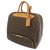 Louis Vuitton Brown Monogram Canvas Evasion Leather Cloth  ref.221143