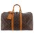 Louis Vuitton Keepall Monogram Brown 45 Cuir Toile Marron  ref.221182