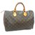 Louis Vuitton Speedy 35 Monogram Brown Leather  ref.221207