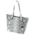 Michael Kors Python-effect leather tote Grey  ref.221331