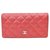 Chanel Classic Flap Red Leather  ref.221412