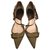 Dior Khaki pumps Leather Linen  ref.221515