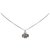 Collier à pendentif logo coeur argent Dior Métal Argenté  ref.221586