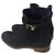 Louis Vuitton boots Cuir Noir  ref.221647