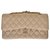 Timeless Chanel Classic bag Beige Leather  ref.221666