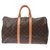 Louis Vuitton Keepall 45 Braun Leinwand  ref.221710
