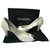 CHANEL White patent leather pumps T39 IT  ref.221755