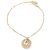 Dior Gold Round Charm Bracelet Golden Metal  ref.221885