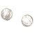 Hermès Pendientes Hermes Silver Clou De Selle Plata Metal  ref.221907