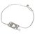 Dior Silver Heart Plate Charm Bracelet Silvery Metal  ref.221914