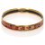 Hermès Bracelet jonc en émail doré Hermes Multicolore  ref.221941