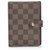 Louis Vuitton Brown Damier Ebene Small Ring Agenda Cloth  ref.221949