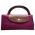 new longchamp pliage bag model L with tag Fuschia Synthetic  ref.221970