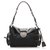 Prada Black Tessuto Shoulder Bag Leather Pony-style calfskin Nylon Cloth  ref.222208