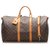 Louis Vuitton Brown Monogram Keepall Bandouliere 50 Marrone Pelle Tela  ref.222279