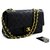 Chanel shoulder bag Black Leather  ref.222311